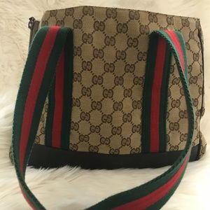 Authentic Gucci dog carrier tote bag